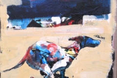 Greyhound, maleri på lerret